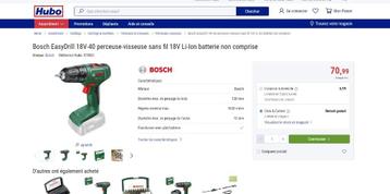 Bosch EasyDrill 18V-40 perceuse-visseuse sans fil 18V disponible aux enchères