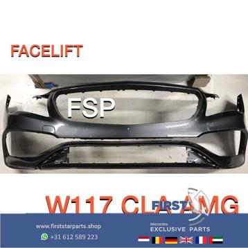 W117 CLA FACELIFT AMG VOORBUMPER GRIJS 787 ORIGINEEL Mercede beschikbaar voor biedingen