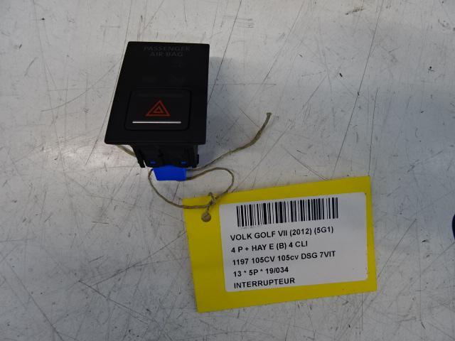 SCHAKELAAR Volkswagen Golf VII (AUA) (5G1919234), Auto-onderdelen, Dashboard en Schakelaars, Volkswagen, Gebruikt