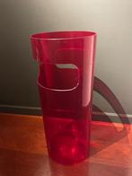 Kartell rode paraplubak, Ophalen, Gebruikt, Kunststof