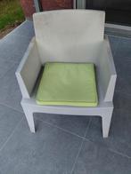 8 Design tuinstoelen met kussen, Ophalen, Zo goed als nieuw