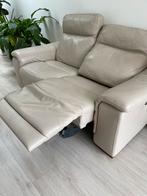 Elektrische lederen 2 personen relaxzetel, Huis en Inrichting, Zetels | Zetels en Chaises Longues, Ophalen, Gebruikt
