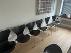Vlinderstoelen Arne Jacobsen by Fritz Hansen, Huis en Inrichting, Stoelen, Ophalen, Gebruikt, Bruin, Vijf, Zes of meer stoelen