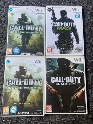 4 Call of Duty games voor de Wii beschikbaar voor biedingen