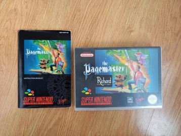 Pagemaster met manual en doos voor de Super Nintendo (SNES) beschikbaar voor biedingen