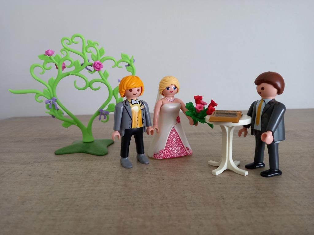 Playmobil trouw koppel feest city huis, Ophalen of Verzenden, Gebruikt, Complete set