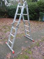 multifunctionele ladder - vouwladder 4 x 3 treden, Ophalen, Zo goed als nieuw, Ladder, Opvouwbaar of Inschuifbaar