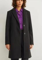 Manteau long noir, Enlèvement ou Envoi, Taille 36 (S), Comme neuf, C&A