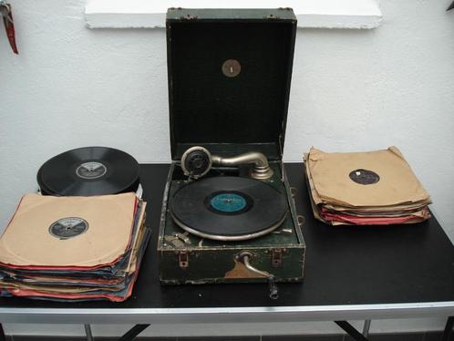 Gramophone pour reconstitution militaire ou display musée., Verzamelen, Militaria | Algemeen, Ophalen