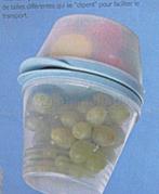 Tupperware : ensemble de 3 Boîtes " hélicoptère", Maison & Meubles, Cuisine| Tupperware, Enlèvement ou Envoi, Neuf, Bleu, Boîte