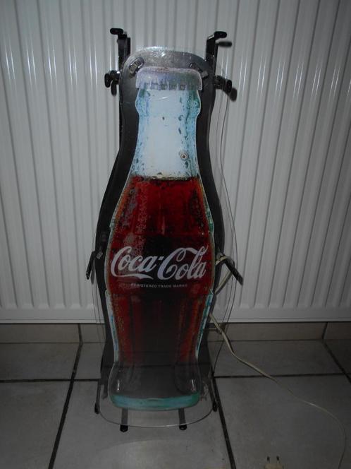 Coca-Cola: vintage flessenlichtbord (70 x 28 cm), Verzamelen, Merken en Reclamevoorwerpen, Gebruikt, Reclamebord, Ophalen