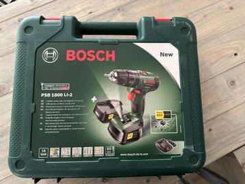 Bosch schroef/boormachine 'PSB1800LI-2 Nieuw