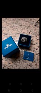 Ring swarovski, Met kristal, Zwart, Ophalen of Verzenden, Zo goed als nieuw
