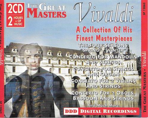 Vivaldi - The Great Masters - 2CD - DDD, Cd's en Dvd's, Cd's | Klassiek, Ophalen of Verzenden