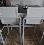 Table et chaise de terrasse, Tuin en Terras, Tuinsets en Loungesets, Ophalen, 4 zitplaatsen, Aluminium, Zo goed als nieuw