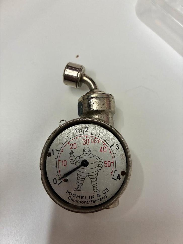 bandenspanningsmeter michelin , oldtimer,vintage, Auto diversen, Autogereedschap, Gebruikt, Ophalen of Verzenden