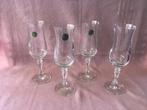 4 champagne glazen Bleikristall, Verzamelen, Ophalen of Verzenden, Zo goed als nieuw, Overige typen