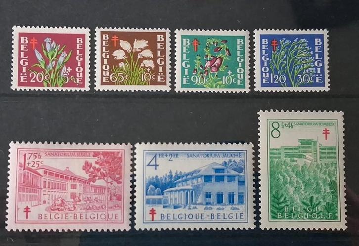 België OBP 834 - 840 postfris jaar 1950, Postzegels en Munten, Postzegels | Europa | België, Postfris, Ophalen of Verzenden