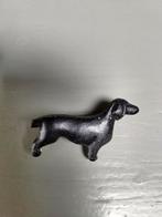 Broche Teckel hond, Ophalen of Verzenden, Zo goed als nieuw, Zwart, Overige materialen