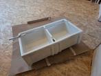 Double lavabo en porcelaine, Maison & Meubles, Utilisé, 50 à 100 cm