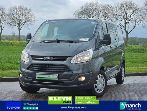 Ford TRANSIT CUSTOM 2.2 tdci, Auto's, Bestelwagens en Lichte vracht, Bedrijf, ABS, Airconditioning, Cruise Control, Metaalkleur