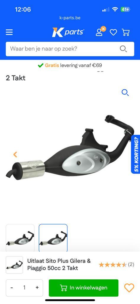 Piaggio Zip 2-takt Uitlaat – Sito Plus (Zo Goed Als Nieuw!), Fietsen en Brommers, Brommeronderdelen | Scooters, Piaggio, Uitlaat