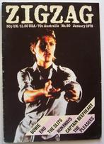 DAVID BOWIE BRIAN ENO Roxy Music ZIGZAG 1980 Magazine, Collections, Livre, Revue ou Article, Utilisé, Enlèvement ou Envoi