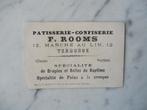 Chromo Dendermonde patisserie Rooms Termonde, Avant 1940, Gravure, Comme neuf, Autres sujets/thèmes