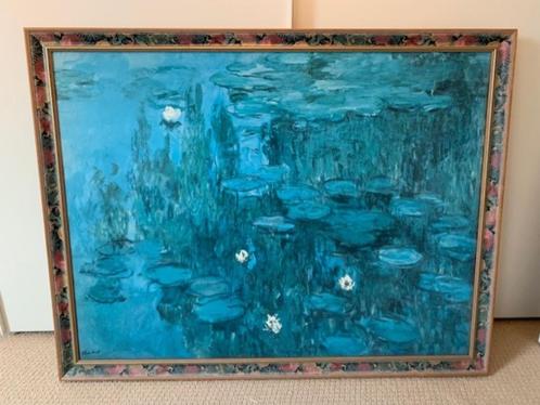 Nieuw! Reproductie schilderij Claude Monet  met houten kader, Huis en Inrichting, Woonaccessoires | Schilderijen, Tekeningen en Foto's