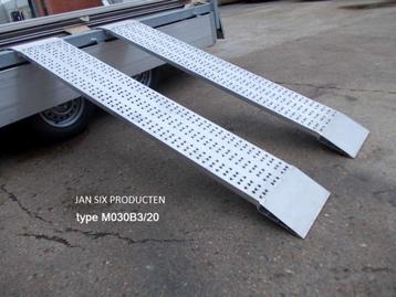 Alu. oprijplaten met laag profiel cap 1178 kg / paar type m0