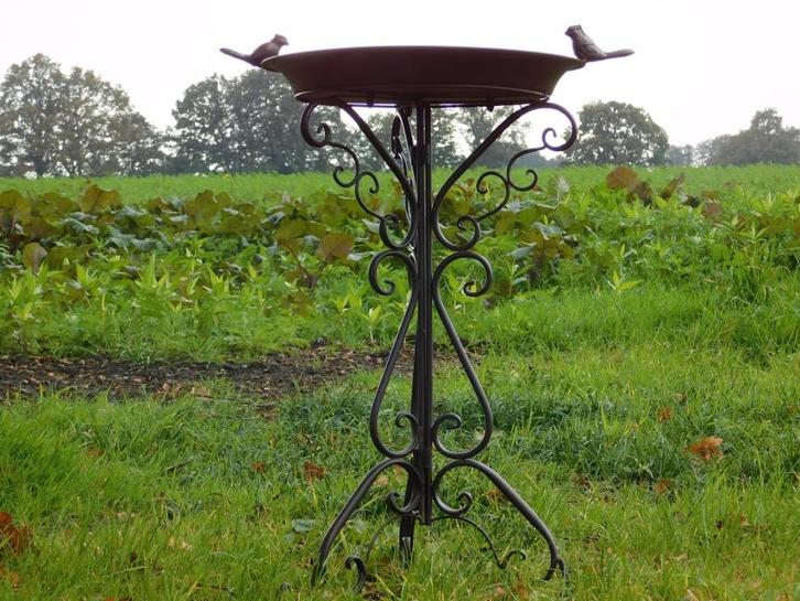 Vogelbad met Vogeltjes - 75 cm - Bruin, Tuin en Terras, Vogelhuisjes en Vogelbaden, Ophalen of Verzenden