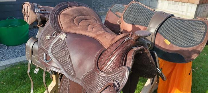 Selle Western Barefoot 'Missoula Nut' Saddle et bridon, Dieren en Toebehoren, Paarden en Pony's | Zadels, Zo goed als nieuw, Western