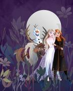 Disney Frozen Vlies Behang - 200x250 cm - Gratis Verzending, Ophalen of Verzenden, Nieuw, Wanddecoratie