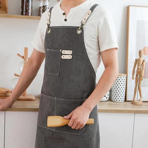 Tablier de cuisine gris avec poches / tablier de travail, Maison & Meubles, Cuisine | Linge de cuisine, Neuf, Tablier, Gris, Enlèvement ou Envoi