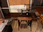 Antieke oude singer naai machine in goede staat, Antiek en Kunst, Ophalen