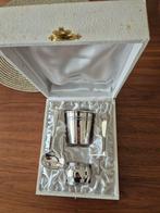 Verzilverde Geboorte Geschenk Set, Kinderen en Baby's, Kraamcadeaus en Geboorteborden, Ophalen of Verzenden, Nieuw, Kraamcadeau
