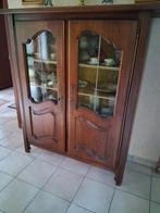 Vintage vitrinekast met glas, Antiek en Kunst, Ophalen