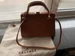 Delvaux classico in struisvogel, Handtassen en Accessoires, Tassen | Damestassen, Ophalen of Verzenden, Gebruikt, Handtas