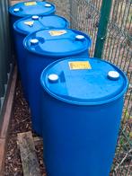 Enkele 210l blauwe vaten in prima staat!  NIET OPEN GEMAAKT, Tuin en Terras, Regentonnen, Ophalen