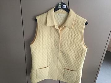 veste sans manches jaune pour femme taille M