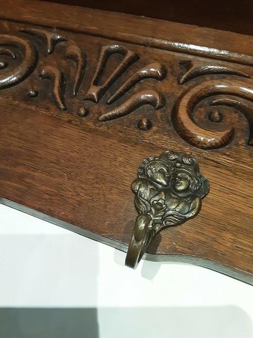 Eiken wandkapstok, Huis en Inrichting, Woonaccessoires | Kapstokken, Zo goed als nieuw, Wandkapstok, Ophalen