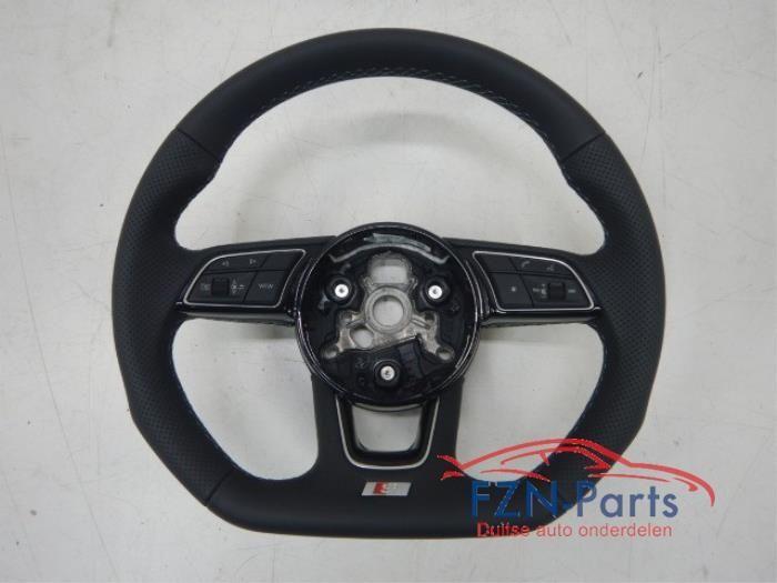 Audi A4 A5 8W Stuur S-Line MF+F1+VIEW Leer Grijs Stiksel, Auto-onderdelen, Besturing, Gebruikt, Ophalen