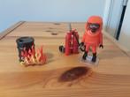 PLaymobil brandweerman - compleet, Kinderen en Baby's, Speelgoed | Playmobil, Complete set, Ophalen of Verzenden, Zo goed als nieuw