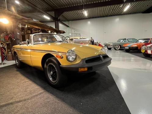 MGB 1975 US, Auto's, Oldtimers, Bedrijf, Te koop, MG, Benzine, Cabriolet, 2 deurs, Handgeschakeld, Overige kleuren, Zwart, Kunstmatig leder