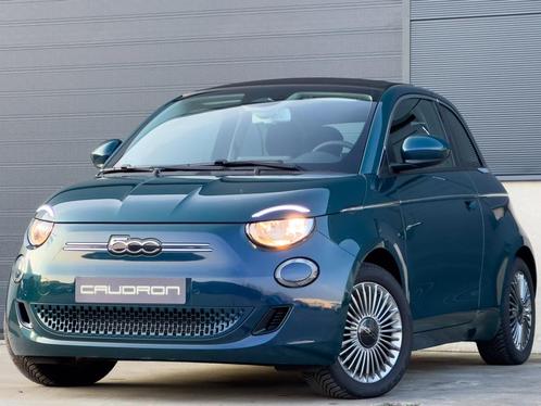 Fiat 500e Cabrio 'Ocean Green', Auto's, Fiat, Bedrijf, Te koop, 500E, ABS, Achteruitrijcamera, Adaptieve lichten, Adaptive Cruise Control