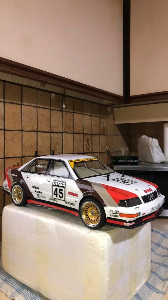 RC Tamiya TT-01 Audi V8 Touring ZGAN ATR, Hobby en Vrije tijd, Modelbouw | Radiografisch | Auto's, Zo goed als nieuw, Auto onroad