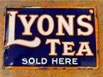 Lyons Tea emaille reclameplaat, Antiek en Kunst, Ophalen of Verzenden