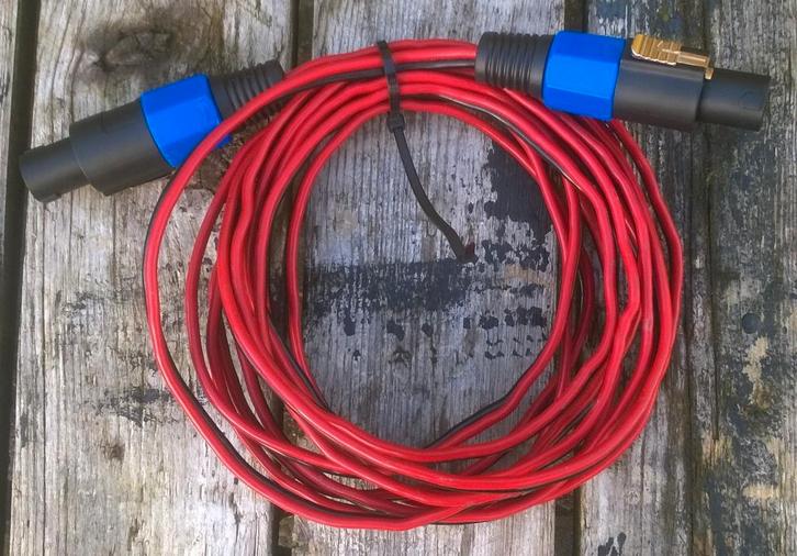 Luidsprekersnoer 7,5 meter - 2x2,5mm, Musique & Instruments, Câbles & Prises, Comme neuf, Haut-parleur ou Amplificateur, Enlèvement ou Envoi