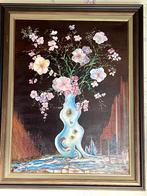 Grand vase de peinture surréaliste avec des fleurs, Antiquités & Art, Art | Peinture | Classique, Enlèvement ou Envoi