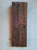 Tableau décoratif fleuri bois de palette, Ophalen, Minder dan 50 cm, Nieuw, Schilderij